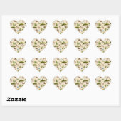 Aruba divi boom, ezel, leguaan, cactus hart sticker (Vel)