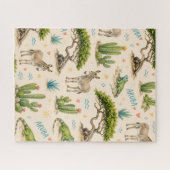 Aruba divi boom, ezel, leguaan, cactus legpuzzel (Horizontaal)