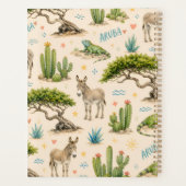 Aruba divi boom, ezel, leguaan, cactus planner (Achterkant)
