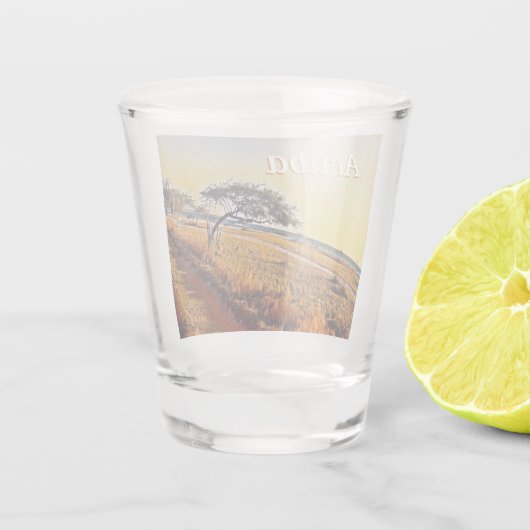 Aruba Divi Divi Trees Shot Glas (Achterkant)