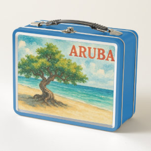 Aruba Divi Tree Eagle Beach aquarel