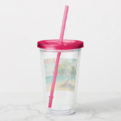 Aruba Divi Tree Eagle Beach aquarel Acryl Drinkbeker (Achterkant)