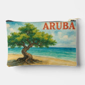Aruba Divi Tree Eagle Beach aquarel Etui (Achterkant)