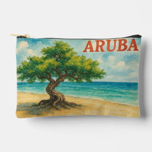 Aruba Divi Tree Eagle Beach aquarel Etui