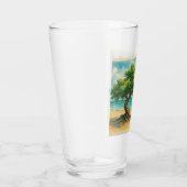 Aruba Divi Tree Eagle Beach aquarel Glas (Rechts)