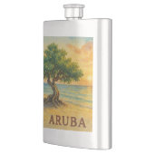 Aruba Eagle Beach Divi Tree Golden Hour Flacon (Links)