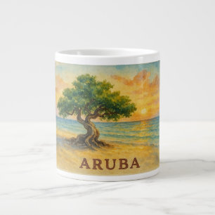 Aruba Eagle Beach Divi Tree Gouden Uur Grote Koffiekop