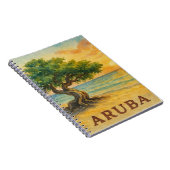 Aruba Eagle Beach Divi Tree Gouden Uur Notitieboek (Rechterzijde)