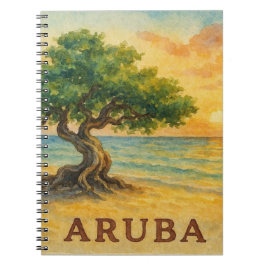 Aruba Eagle Beach Divi Tree Gouden Uur Notitieboek