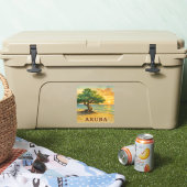 Aruba Eagle Beach Divi Tree Gouden Uur Sticker (Koeler)