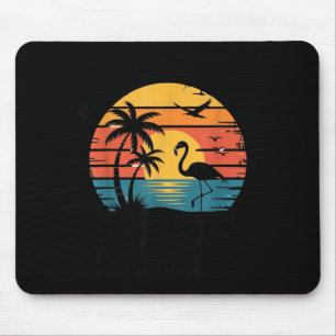 Aruba Eén Gelukkig Eiland Flamingo Zonsondergang R Muismat