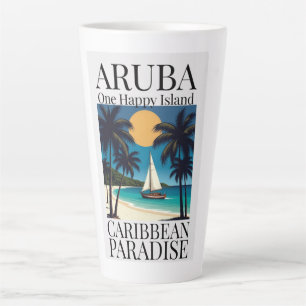 Aruba, Eén Gelukkig Eiland Latte Mok