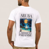 Aruba: één gelukkig eiland t-shirt (Achterkant)