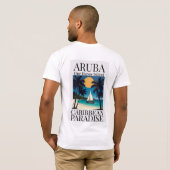 Aruba: één gelukkig eiland t-shirt (Achterkant volledig)
