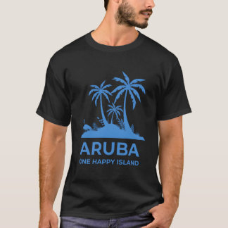 Aruba Eén Gelukkig Eiland T-shirt