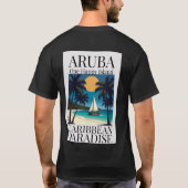 Aruba, Eén Gelukkig Eiland T-shirt (Achterkant)