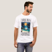 Aruba: één gelukkig eiland t-shirt (Voorkant volledig)