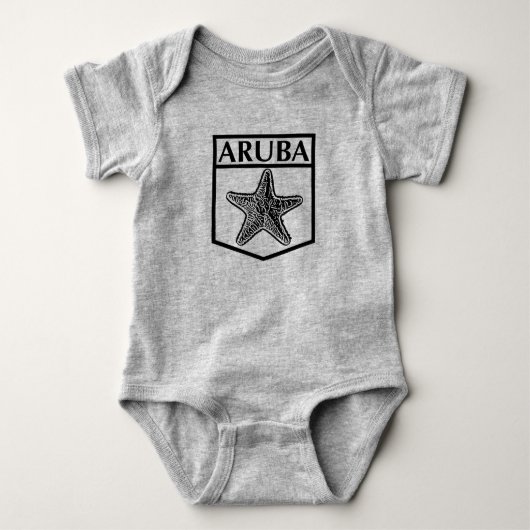 Aruba Eiland Design - Baby Jersey Bodysuit (Voorkant)