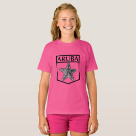 Aruba Eiland Ontwerp - Meisjes Basic T-Shirt
