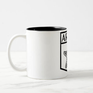 Aruba Eiland Ontwerp - Zwart 11 oz Twee-Tons Mok