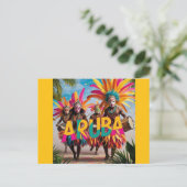 Aruba eiland verslaat stijging feestdagenkaart (Staand voorkant)