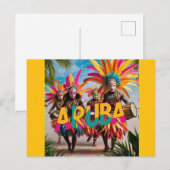 Aruba eiland verslaat stijging feestdagenkaart (Voorkant / Achterkant)