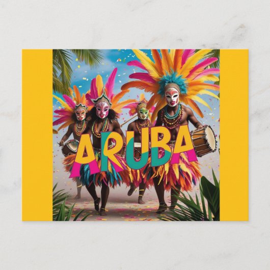 Aruba eiland verslaat stijging feestdagenkaart (Voorkant)