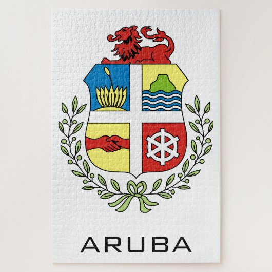 aruba embleem legpuzzel (Verticaal)