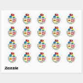 aruba embleem ronde sticker (Vel)
