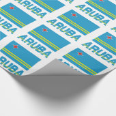 Aruba en Arubaanse vlag Cadeaupapier (Hoek)