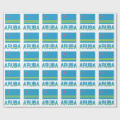 Aruba en Arubaanse vlag Cadeaupapier (Vlak)