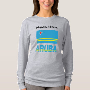 Aruba en Arubaanse vlag Persoonlijk T-shirt