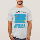 Aruba en Aruban Flag Persoonlijke Mannen T-shirt (Voorkant)