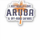 Aruba en Offroad Safaris Sticker (Voorkant)
