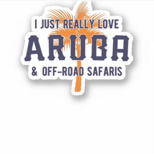 Aruba en Offroad Safaris Sticker (Voorkant)