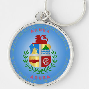 Aruba Erfgoed Embleem Sleutelhanger