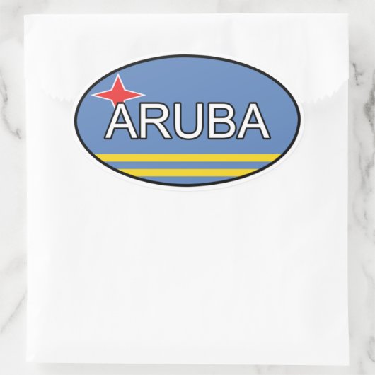 Aruba euro Sticker (Tas)