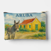 Aruba Ezel en Cunucu Huis Aquarel Etui (Achterkant)