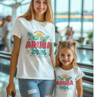Aruba Familievakantie 2026 T-shirt