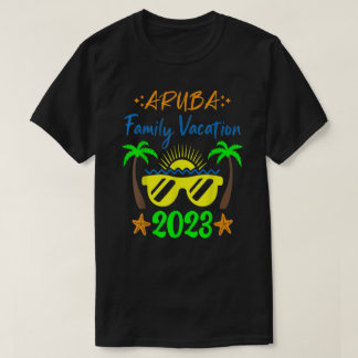 Aruba Family Vacation 2023 Matching Family Group V T-shirt
