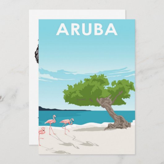Aruba Feestdagenkaart (Voorkant / Achterkant)