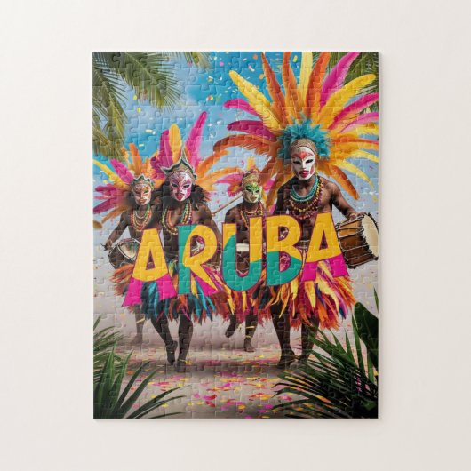 Aruba festival van de zon legpuzzel (Verticaal)