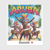 Aruba Festival van de Zon Sticker (Vel)