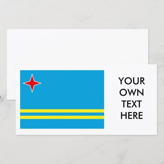 Aruba Flag (Voorkant / Achterkant)