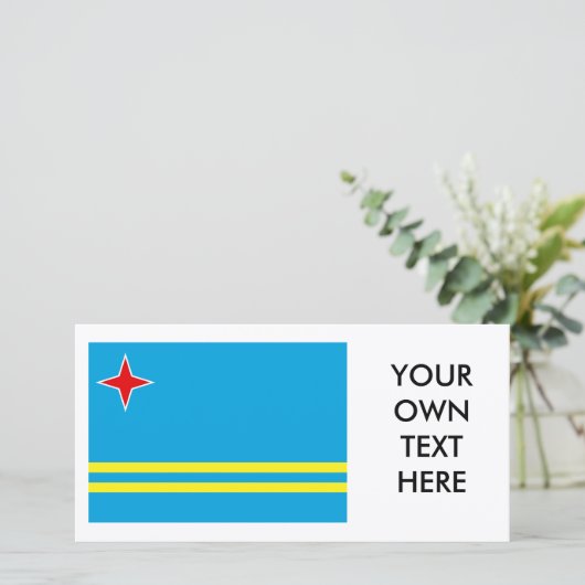 Aruba Flag (Staand voorkant)