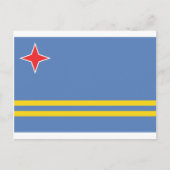 Aruba Flag AW Briefkaart (Voorkant)