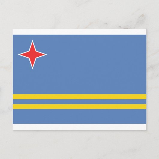 Aruba Flag AW Briefkaart (Voorkant)