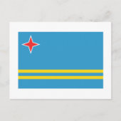 Aruba Flag Briefkaart (Voorkant)