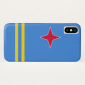Aruba Flag Case-Mate iPhone Case (Achterkant (horizontaal))
