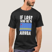 Aruba Flag Design  If lost send me to Aruba Premiu T-shirt (Voorkant)